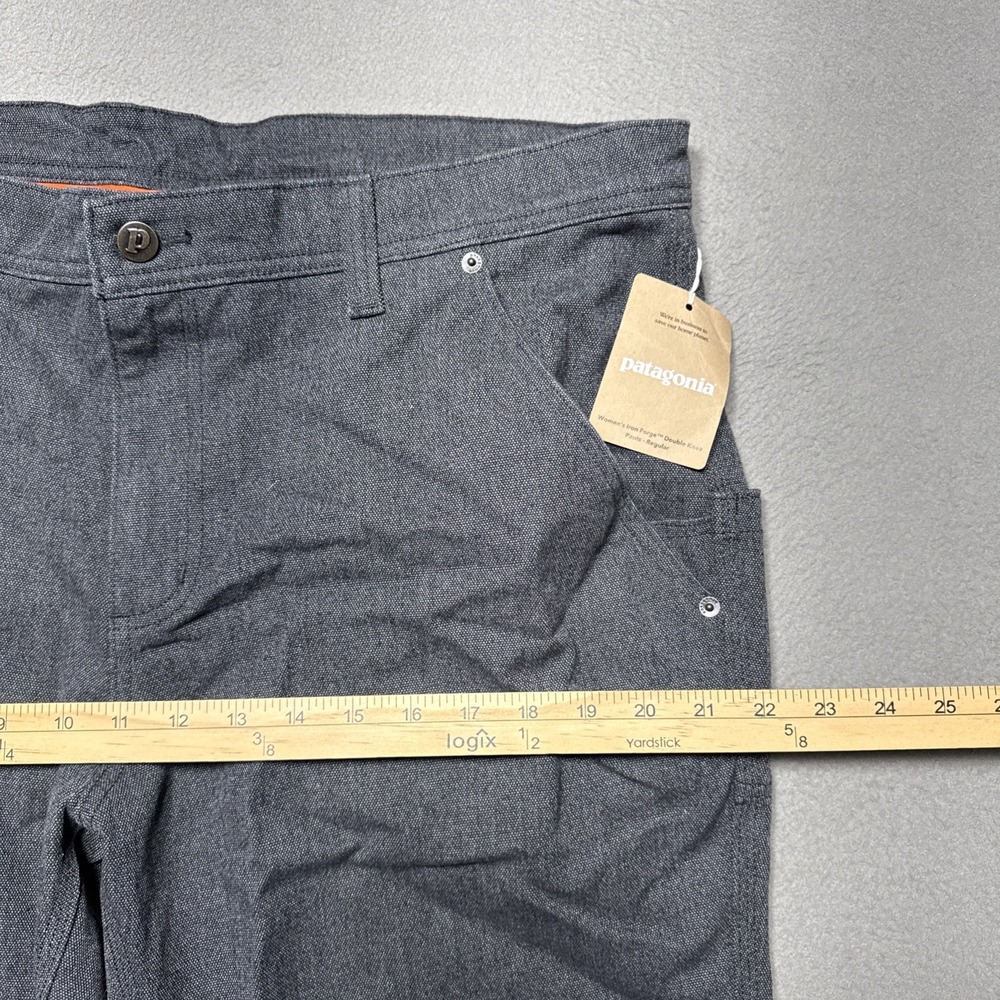 Patagonia Iron Forge Double Knee Pants‎ Womens Sz 16 Black Hemp Organic Outdoors - Picture 3 of 15